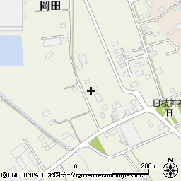 茨城県常総市岡田501周辺の地図