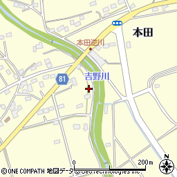 埼玉県深谷市本田3915-2周辺の地図