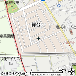 埼玉県深谷市緑台15周辺の地図