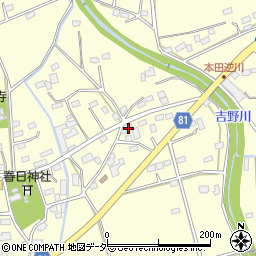 埼玉県深谷市本田2188周辺の地図