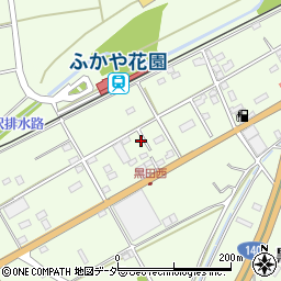 埼玉県深谷市黒田446周辺の地図