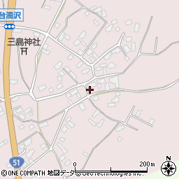 茨城県鉾田市台濁沢38周辺の地図