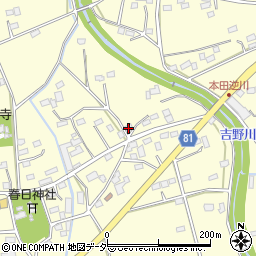 埼玉県深谷市本田2217周辺の地図