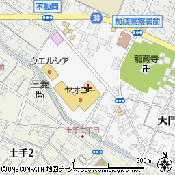 ダイソーヤオコー加須店周辺の地図