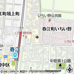福井県坂井市春江町いちい野中央406周辺の地図