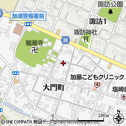 埼玉県加須市大門町8-25周辺の地図