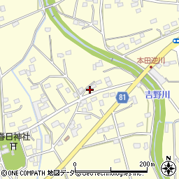 埼玉県深谷市本田2214周辺の地図