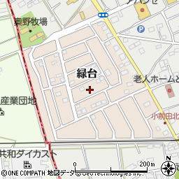 埼玉県深谷市緑台11周辺の地図