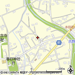 埼玉県深谷市本田2166周辺の地図
