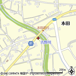 埼玉県深谷市本田3902周辺の地図
