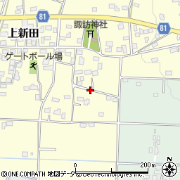 埼玉県熊谷市上新田周辺の地図