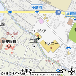 ウエルシア薬局　加須店周辺の地図