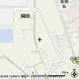 茨城県常総市岡田501-3周辺の地図