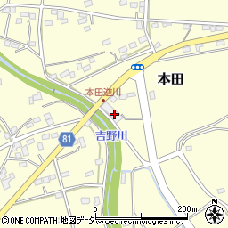 埼玉県深谷市本田3890-4周辺の地図