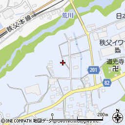埼玉県秩父郡長瀞町岩田666周辺の地図