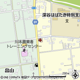 花園消防署川本分署周辺の地図
