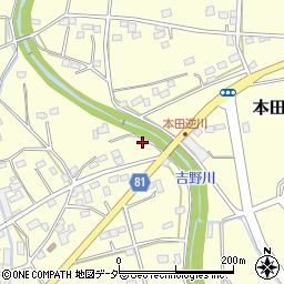 埼玉県深谷市本田2206周辺の地図