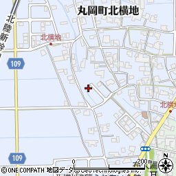 福井県坂井市丸岡町北横地27-13周辺の地図