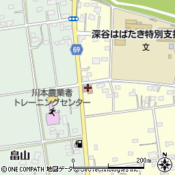 埼玉県深谷市本田89周辺の地図