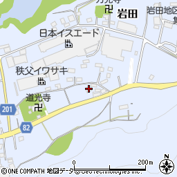 埼玉県秩父郡長瀞町岩田811周辺の地図