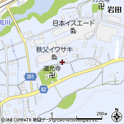 埼玉県秩父郡長瀞町岩田737周辺の地図