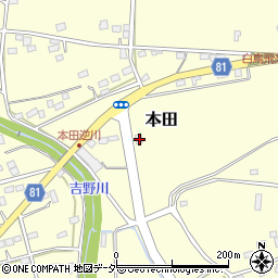 埼玉県深谷市本田3870-1周辺の地図