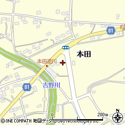 埼玉県深谷市本田3888周辺の地図