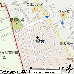 埼玉県深谷市緑台9周辺の地図