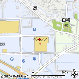 株式会社矢島園　行田ベイシア店周辺の地図