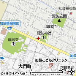 すき家１２５号加須諏訪店周辺の地図