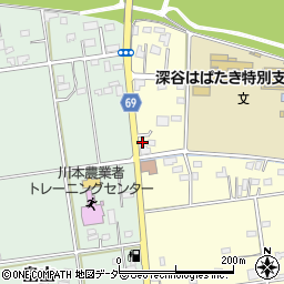 埼玉県深谷市本田32周辺の地図