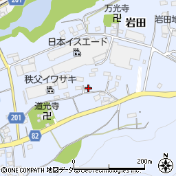 埼玉県秩父郡長瀞町岩田802周辺の地図