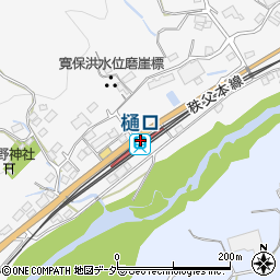 樋口駅周辺の地図