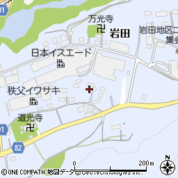 埼玉県秩父郡長瀞町岩田814周辺の地図