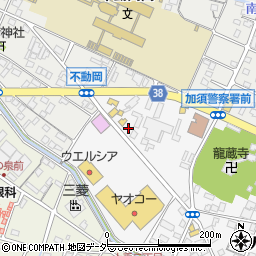 株式会社タカクラ　加須縫製工場周辺の地図