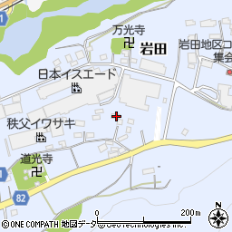 埼玉県秩父郡長瀞町岩田816周辺の地図