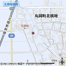 福井県坂井市丸岡町北横地27-23周辺の地図