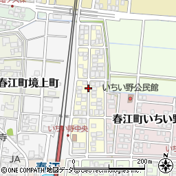 福井県坂井市春江町いちい野中央周辺の地図