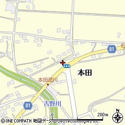 埼玉県深谷市本田2366周辺の地図