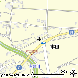 埼玉県深谷市本田2348周辺の地図