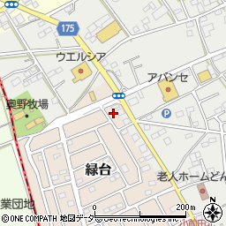 埼玉県深谷市緑台13周辺の地図
