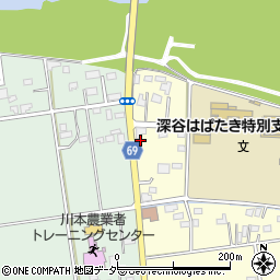埼玉県深谷市本田21周辺の地図