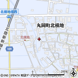 福井県坂井市丸岡町北横地27-6周辺の地図