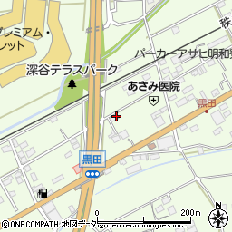 埼玉県深谷市黒田371周辺の地図