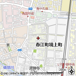 福井県坂井市春江町境周辺の地図