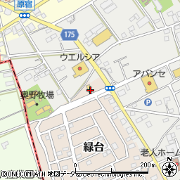 埼玉県深谷市緑台6周辺の地図