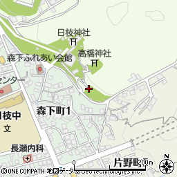 山王児童公園トイレ周辺の地図