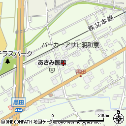 埼玉県深谷市黒田340周辺の地図