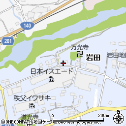 埼玉県秩父郡長瀞町岩田863周辺の地図