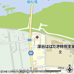 埼玉県深谷市本田4周辺の地図